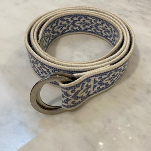 Blue and white belt
